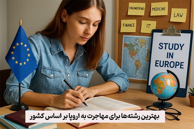بهترین رشتهها برای مهاجرت به اروپا بر اساس کشور